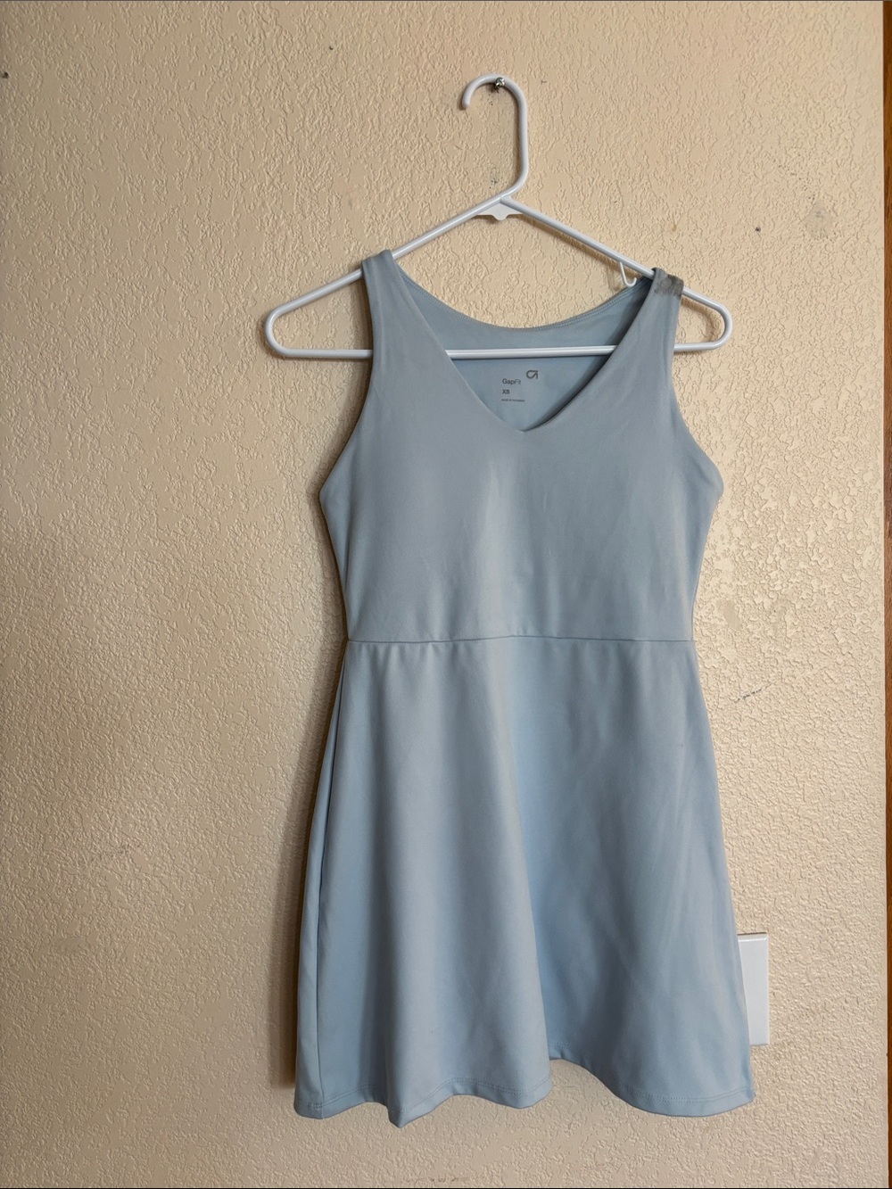 Light Blue Sleeveless Sports Dress with attached shorts. NWOT